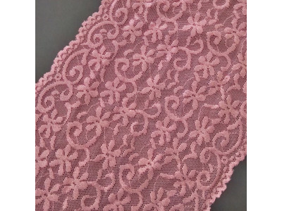 Čipka Elastična 180 mm / Puder Roze