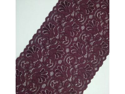 Čipka Elastična 165 mm / Bordo