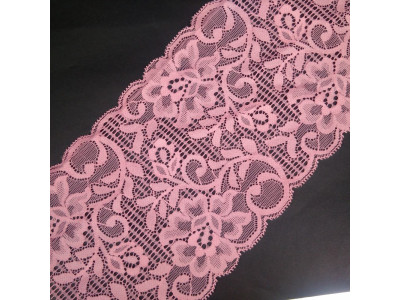 Čipka Elastična 145 mm / Roze
