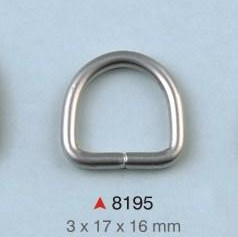 D alka / 17 x 16 x 3 mm / 8195