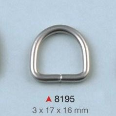 D alka / 17 x 16 x 3 mm / 8195