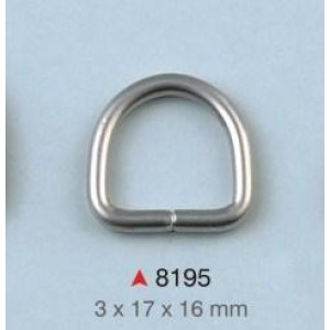 D alka / 17 x 16 x 3 mm / 8195
