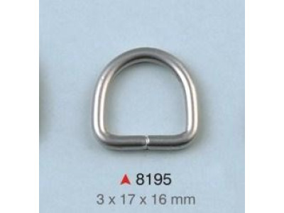 D alka / 17 x 16 x 3 mm / 8195