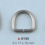 D alka / 17 x 16 x 3 mm / 8195