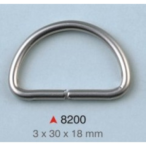 D alka / 30 x 18 x 3 mm / 8200