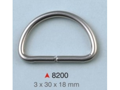 D alka / 30 x 18 x 3 mm / 8200