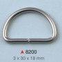 D alka / 30 x 18 x 3 mm / 8200