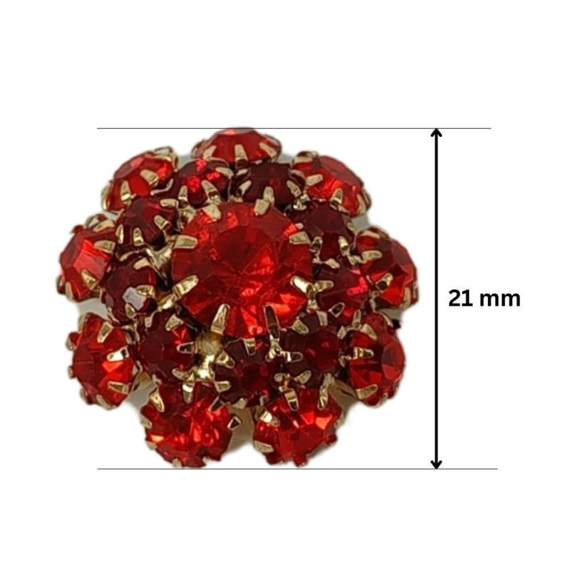 PREMIUM Dugme sa kristalima 21 mm PREMIUM Dugme sa kristalima 21 mm