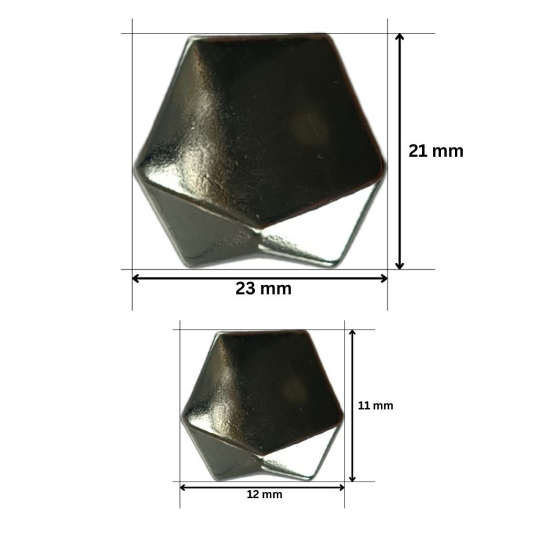 PREMIUM Metalno dugme 11 mm / 21 mm