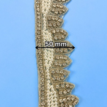 Hotfix traka / Kristal - Biser 50 mm 