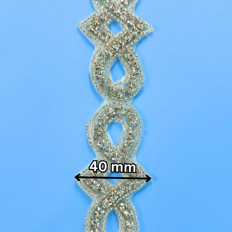 Hotfix traka / Kristal 40 mm