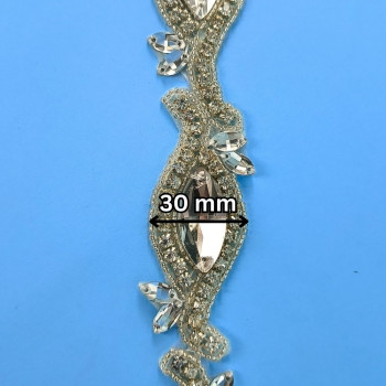 Hotfix traka / Kristal 30 mm