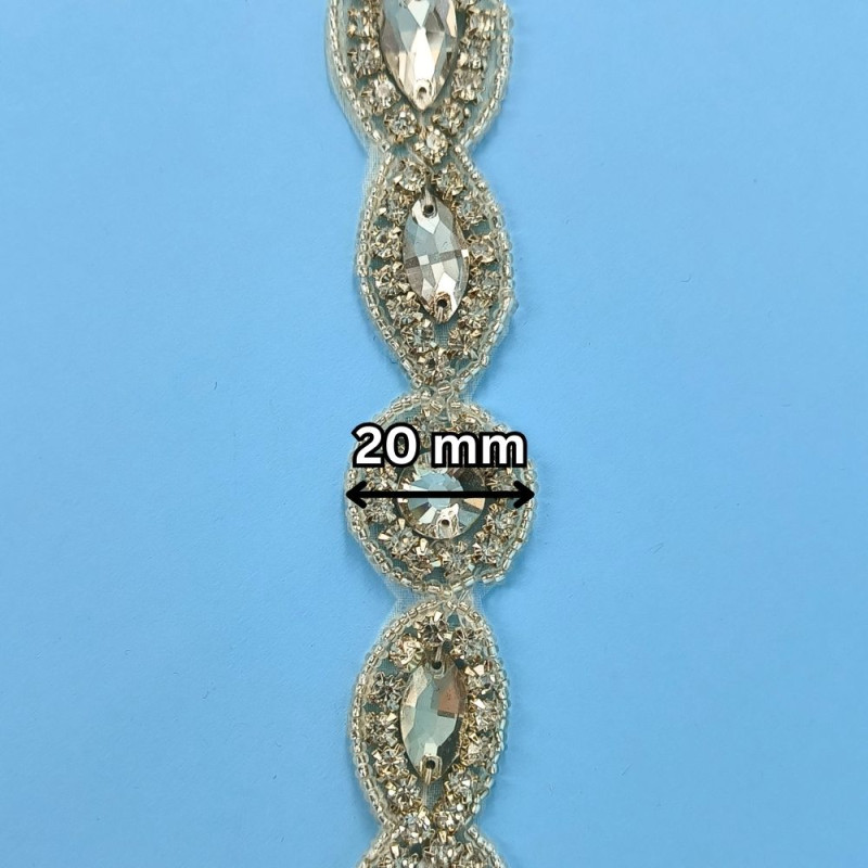 Hotfix traka / Kristal 20 mm