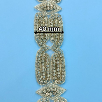 Hotfix traka / Kristal 40 mm