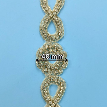 Hotfix traka / Kristal 40 mm