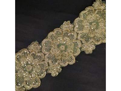 Glamur Čipka 80 mm / Zlatna
