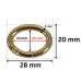 PREMIUM Metalni karabinjer - alka / 20 mm / 37 mm / 50 mm / 82 mm
