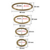PREMIUM Metalni karabinjer - alka / 20 mm / 37 mm / 50 mm / 82 mm