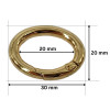 PREMIUM Metalni karabinjer - alka 20 mm