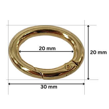 PREMIUM Metalni karabinjer - alka 20 mm