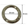 PREMIUM Metalni karabinjer - alka 25 mm