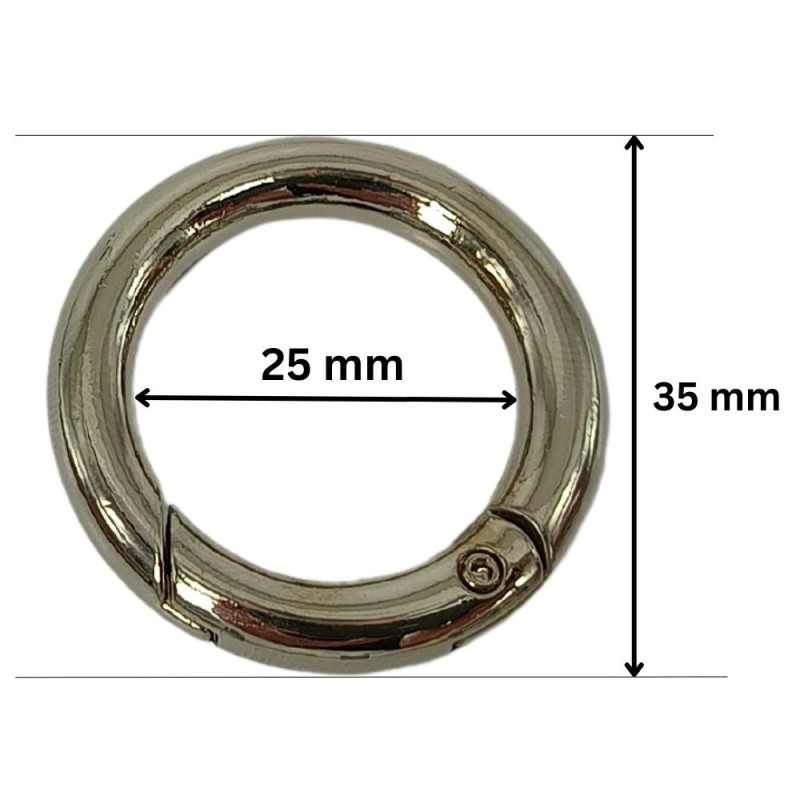 PREMIUM Metalni karabinjer - alka 25 mm