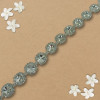 Metalna traka sa cirkonima / Crystal / Srebrna osnova / 20 mm Metalna traka sa cirkonima / Crystal / Srebrna osnova / 20 mm