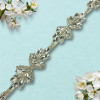 Metalna traka sa cirkonima / Crystal / Srebrna osnova / 30 mm Metalna traka sa cirkonima / Crystal / Srebrna osnova / 30 mm
