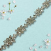 Metalna traka sa cirkonima / Crystal / Srebrna osnova / 25 mm Metalna traka sa cirkonima / Crystal / Srebrna osnova / 25 mm