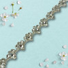 Metalna traka sa cirkonima / Crystal / Srebrna osnova / 20 mm Metalna traka sa cirkonima / Crystal / Srebrna osnova / 20 mm