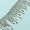 Metalna traka sa cirkonima / Crystal / Srebrna osnova / 75 mm Metalna traka sa cirkonima / Crystal / Srebrna osnova / 75 mm