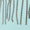 Metalna traka sa cirkonima / Crystal / Srebrna osnova / 80 mm