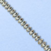 Metalna traka sa cirkonima / Crystal / Srebrna osnova / 15 mm