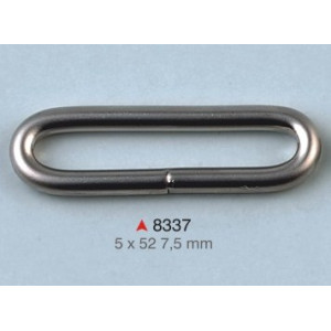 Ovalna alka / 52 x 5 x 7.5 mm / 8337