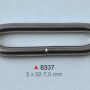 Ovalna alka / 52 x 5 x 7.5 mm / 8337