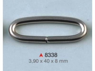 Ovalna alka / 3.9 x 40 x 8 mm / 8338