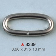 Ovalna alka / 31 x 10 x 3.9 mm / 8339