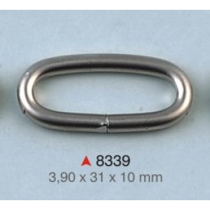 Ovalna alka / 31 x 10 x 3.9 mm / 8339