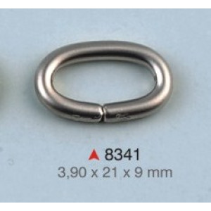 Ovalna alka / 21 x 9 x 3.9 mm / 8341