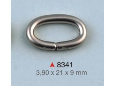 Ovalna alka / 21 x 9 x 3.9 mm / 8341