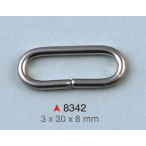 Ovalna alka / 30 x 8 x 3 mm / 8342