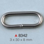 Ovalna alka / 30 x 8 x 3 mm / 8342