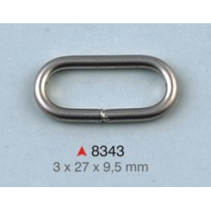 Ovalna alka / 27 x 9.5 x 3 mm / 8343