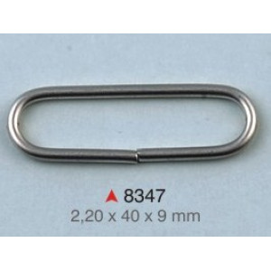 Ovalna alka / 40 x 9 x 2.20 mm / 8347