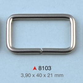 Pravougaona alka / 40 x 21 x 3.9 mm / 8103
