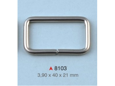 Pravougaona alka / 40 x 21 x 3.9 mm / 8103