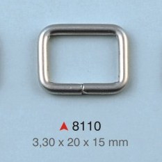 Pravougaona alka / 20 x 15 x 3.3 mm / 8110