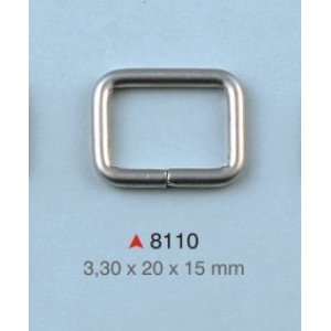 Pravougaona alka / 20 x 15 x 3.3 mm / 8110
