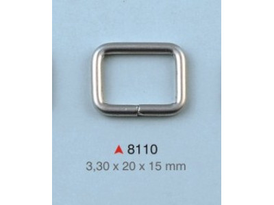 Pravougaona alka / 20 x 15 x 3.3 mm / 8110