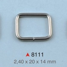 Pravougaona alka / 20 x 14 x 2.4 mm / 8111